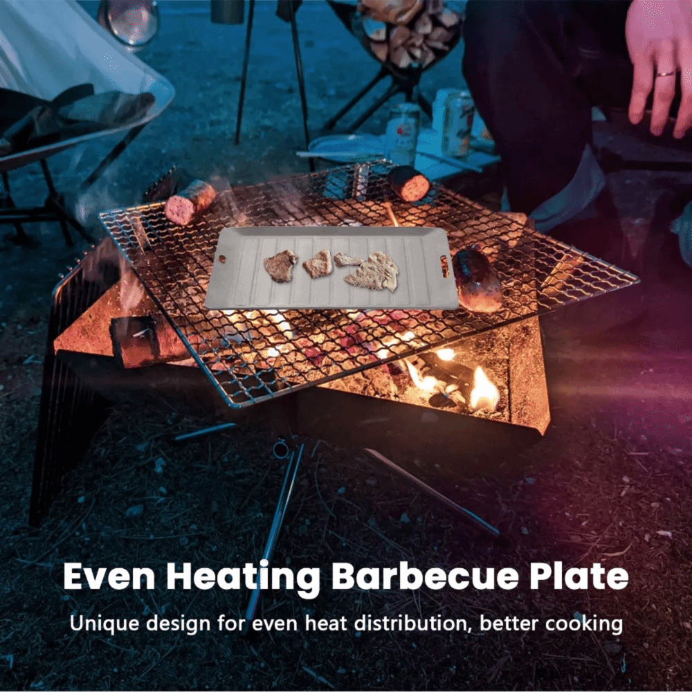 Camping Cooking Lightweight - مقلاة شواء من التيتانيوم متينة وخفيفة