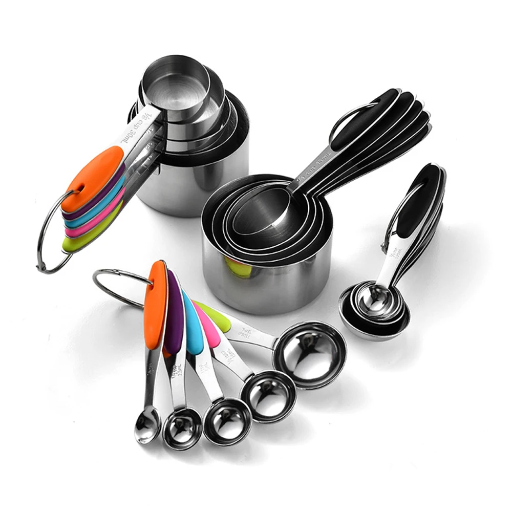 Camping Cooking Tool Set - 5/10 قطعة الفولاذ المقاوم للصدأ قياس