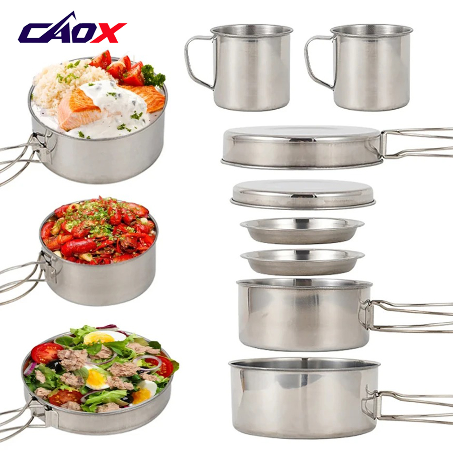 Camping Cooking Mess Kit - طقم أواني طهي للتخييم من CAOX