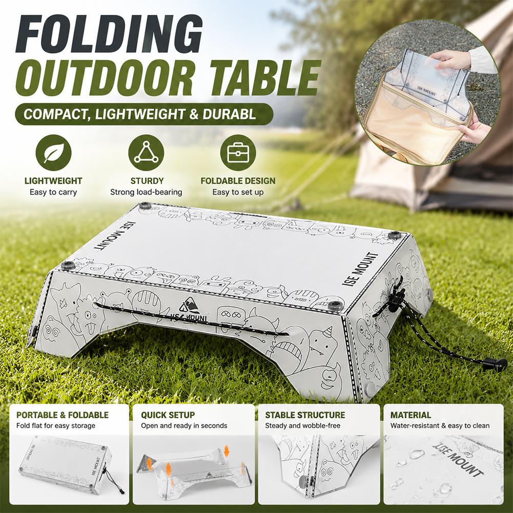 Camping Cooking Lightweight - طاولة تخييم محمولة متعددة الطيات من