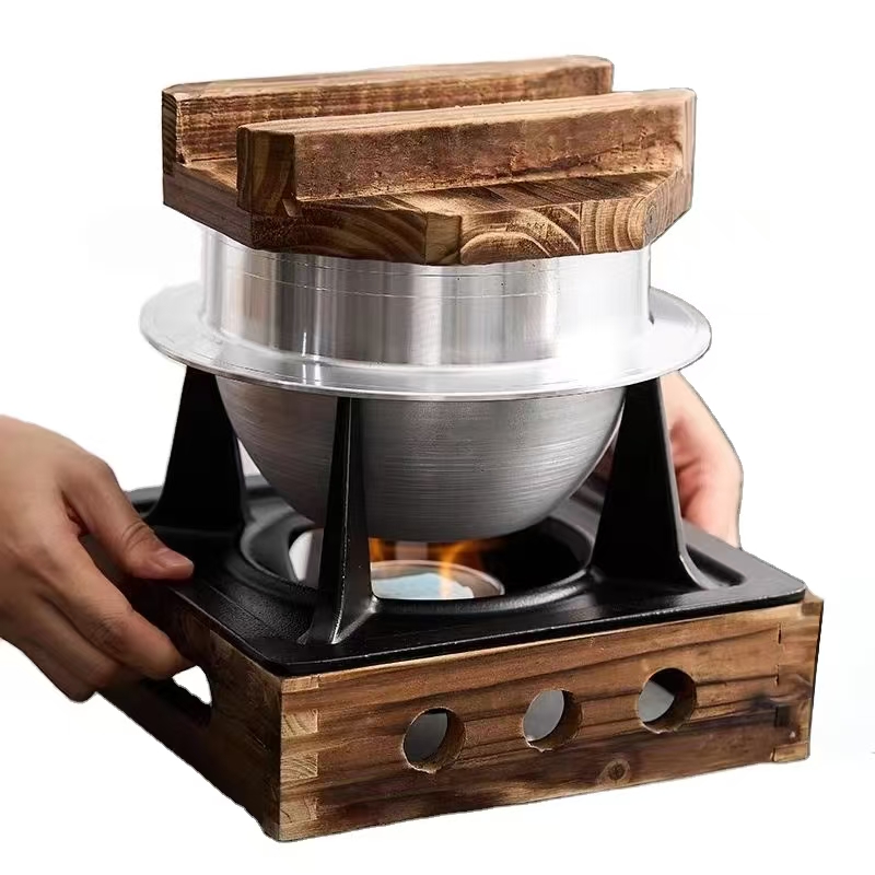 Japanese Camping Cooking - قدر أرز ياباني الطراز مع موقد