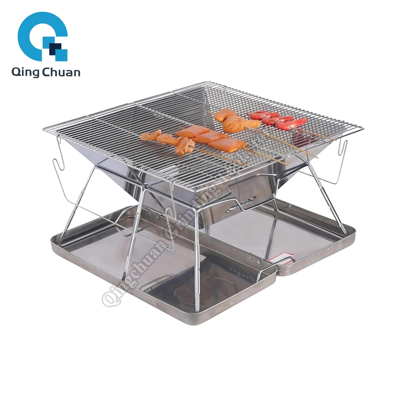Camping Cooking Stove - شواية تخييم قابلة للطي من الفولاذ