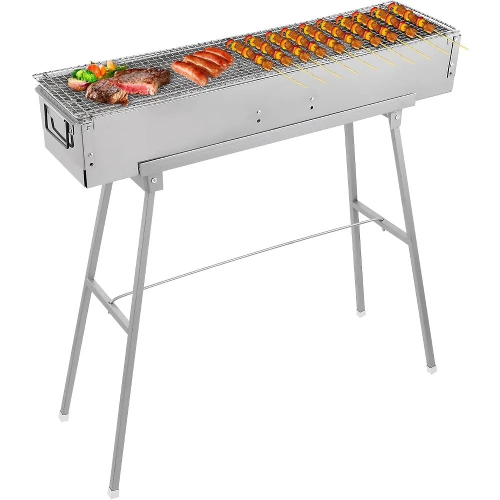 Camp Grill Portable Folding - شوايات الفحم المحمولة، 32 بوصة ×