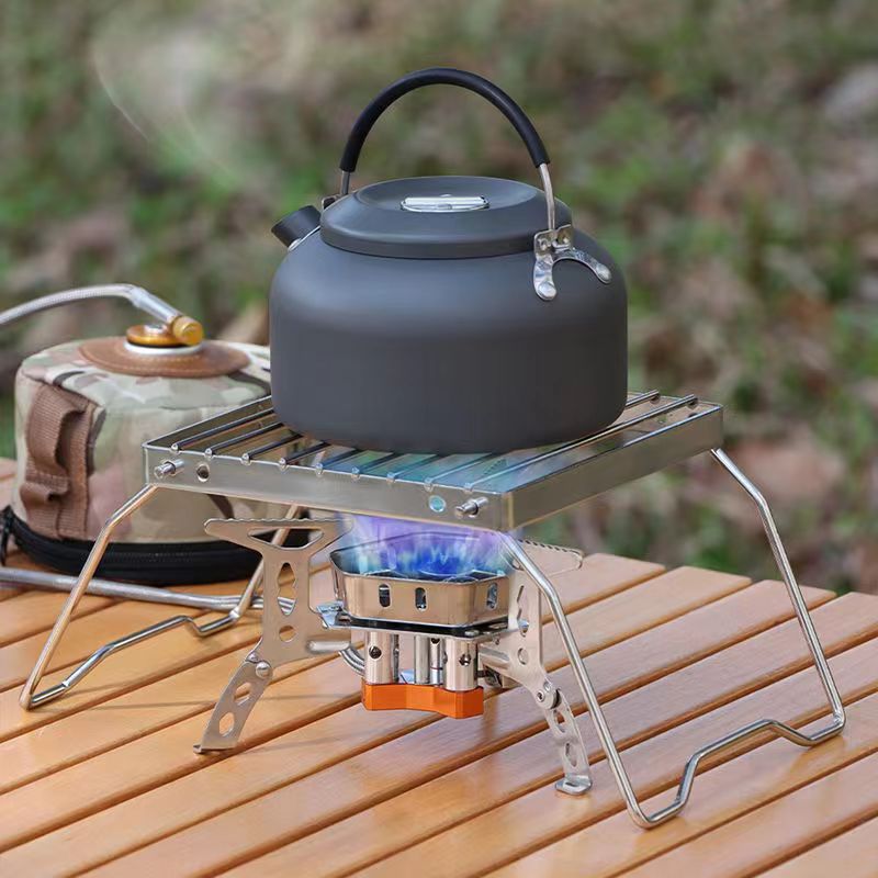 Camp Grill Portable Folding - في الهواء الطلق الفولاذ المقاوم للصدأ