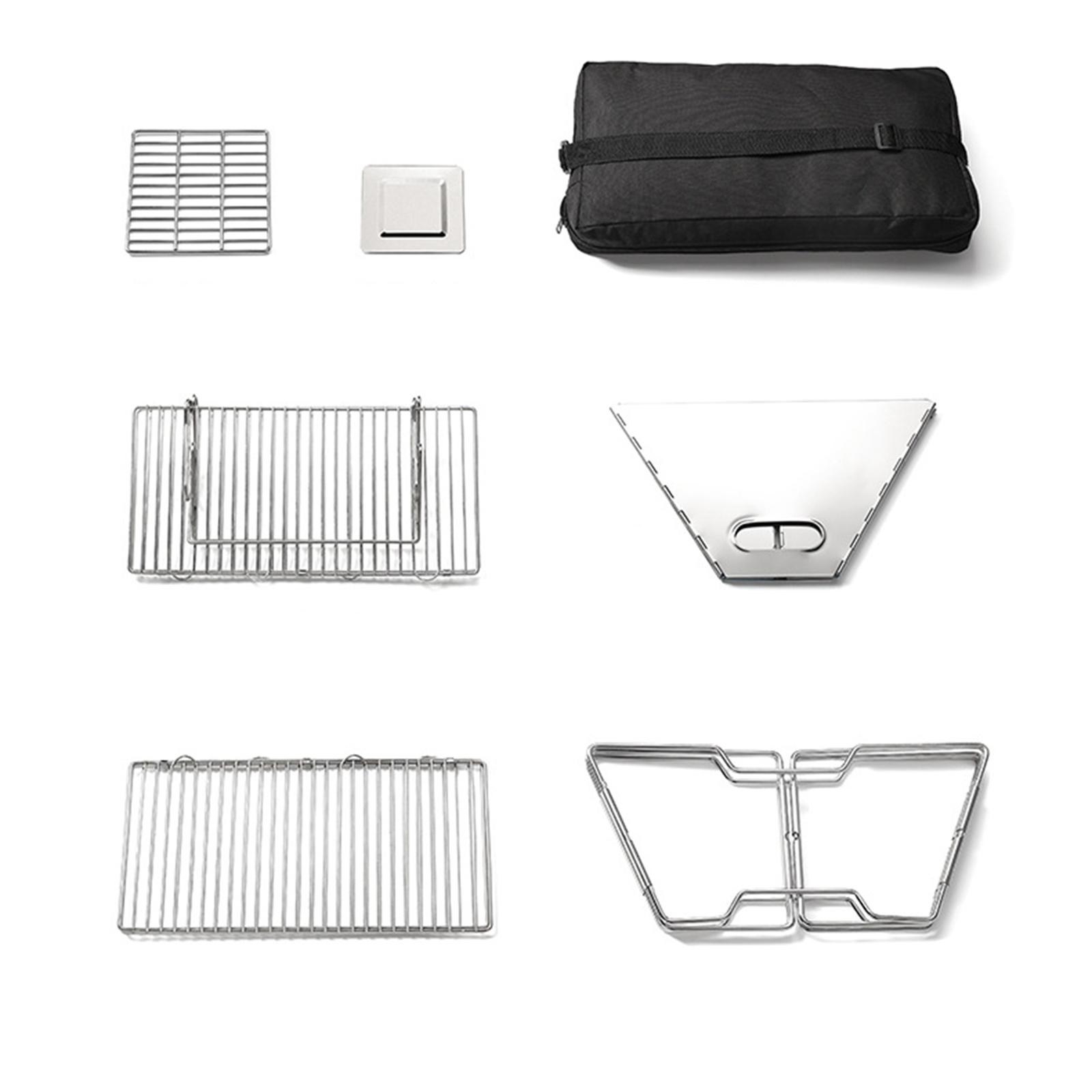 Camp Grill Portable Folding - موقد تخييم خشبي قابل للطي، معدات