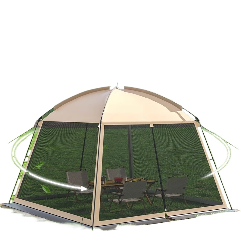 Camping Cooking Awning - خيمة تخييم خارجية شبكية متعددة الأشخاص،