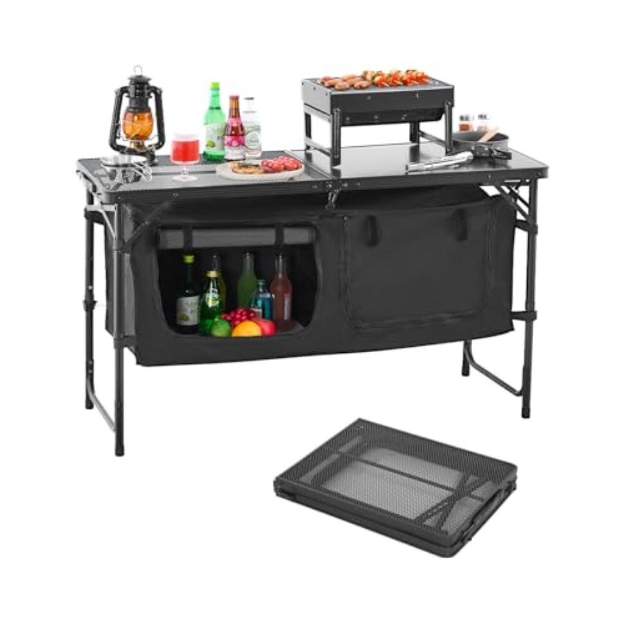 Camping Cooking Lightweight - طاولة مطبخ للتخييم، طاولة طهي خارجية