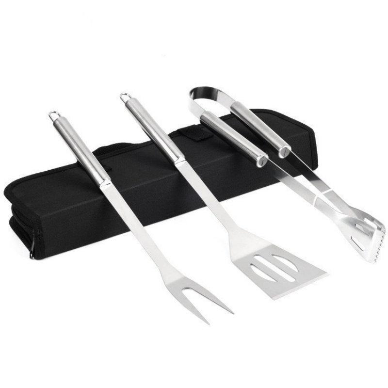 Quechua Camping Cooking Set - مجموعة أدوات للشواء من الفولاذ المقاوم