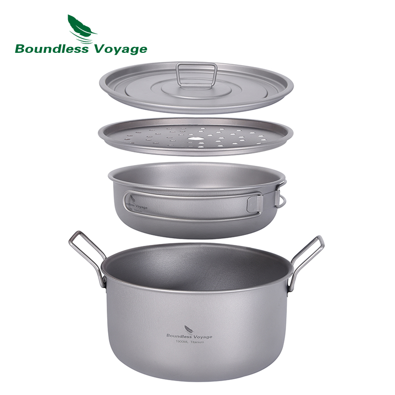 Camping Cooking Mess Kit - رحلة لا حدود لها-وعاء طهي متعدد