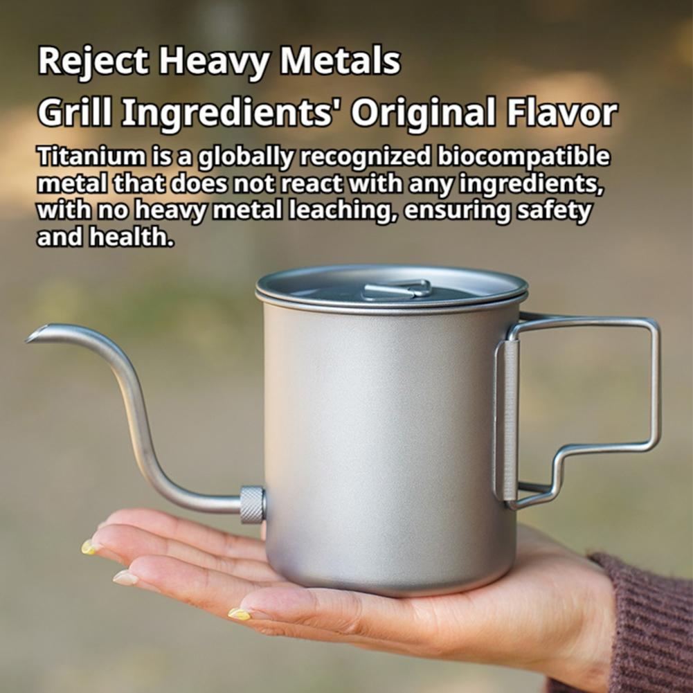 إبريق قهوة من التيتانيوم خفيف  - مراجعة Camping Cooking Lightweight وسعره
