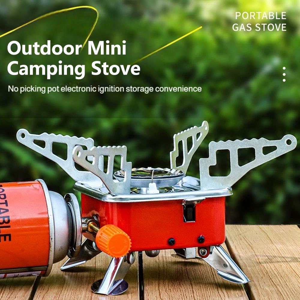 موقد غاز محمول قابل للطي مقاوم - مراجعة Camping Cooking Fuel وسعره