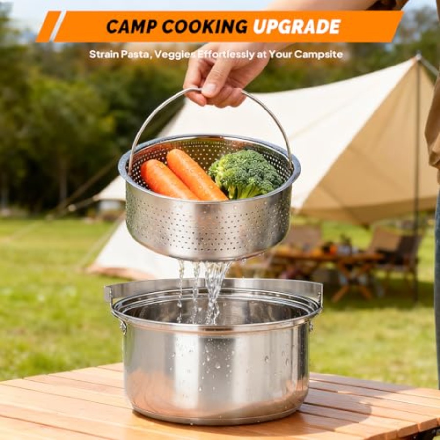 مجموعة أدوات الطهي للتخييم، طق - مراجعة Camping Cooking Mess Kit وسعره