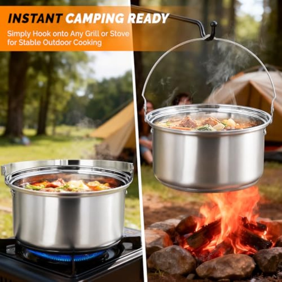 مجموعة أدوات الطهي للتخييم، طق - مراجعة Camping Cooking Mess Kit وسعره