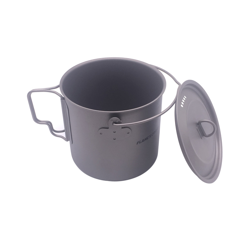 FLAME'S العقيدة 1100 مللي 1950 - مراجعة Camping Cooking Pot Stainless Steel وسعره