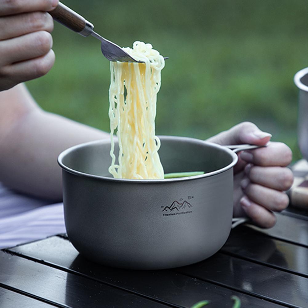 وعاء تخييم خفيف الوزن من التيت - مراجعة Camping Cooking Pot Stainless Steel وسعره