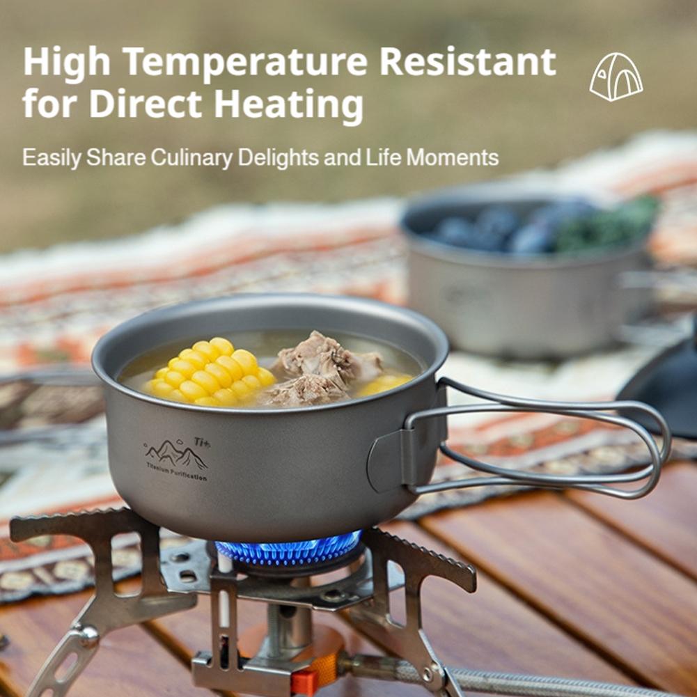 وعاء تخييم خفيف الوزن من التيت - مراجعة Camping Cooking Pot Stainless Steel وسعره