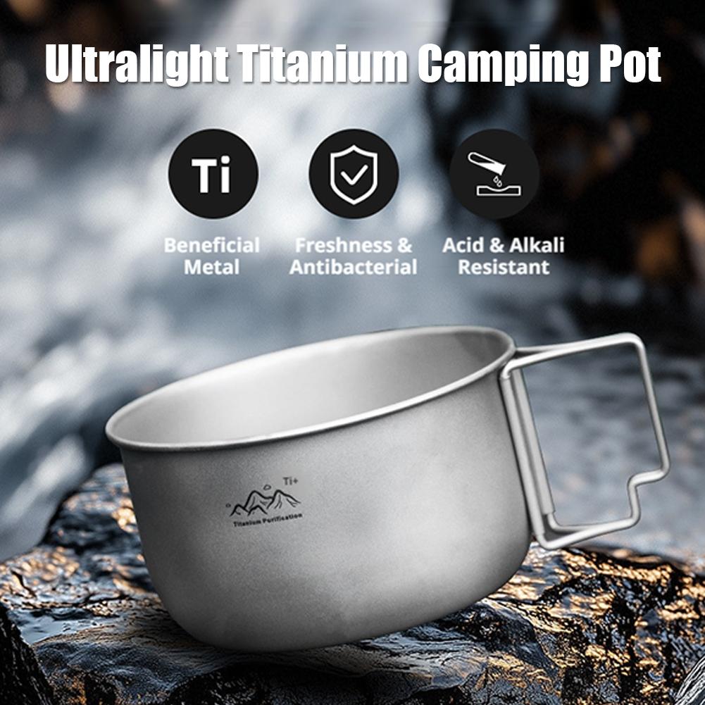 وعاء تخييم خفيف الوزن من التيت - مراجعة Camping Cooking Pot Stainless Steel وسعره