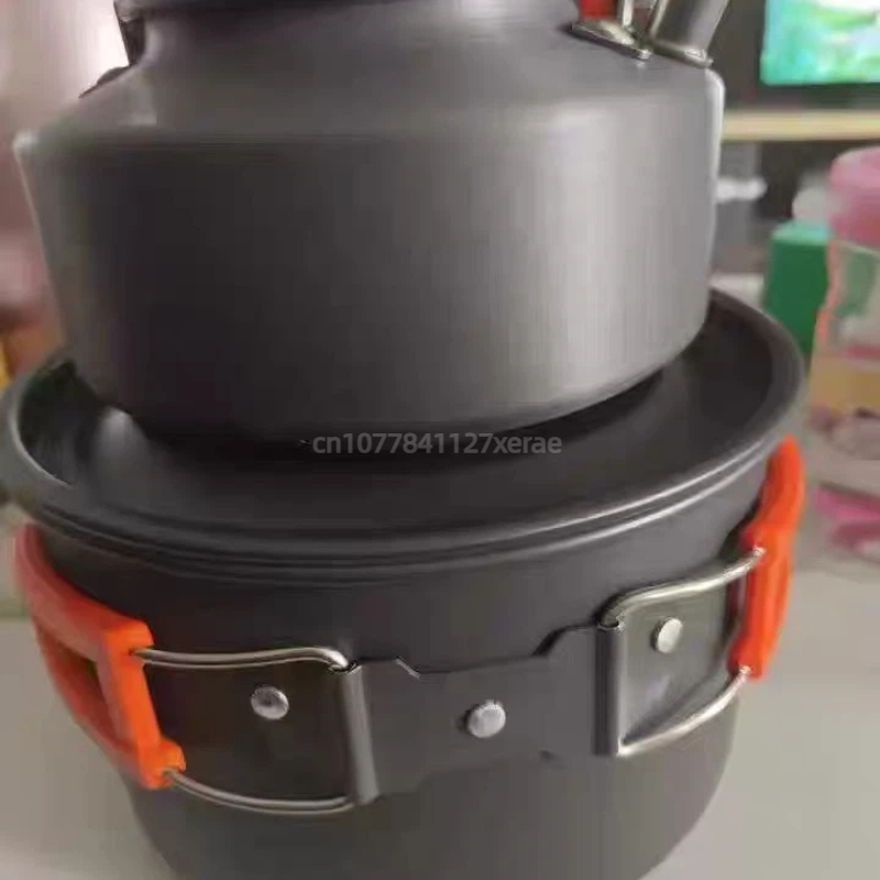 متعددة الأشخاص التخييم طقم أوا - مراجعة Camping Cooking Set Non Stick وسعره