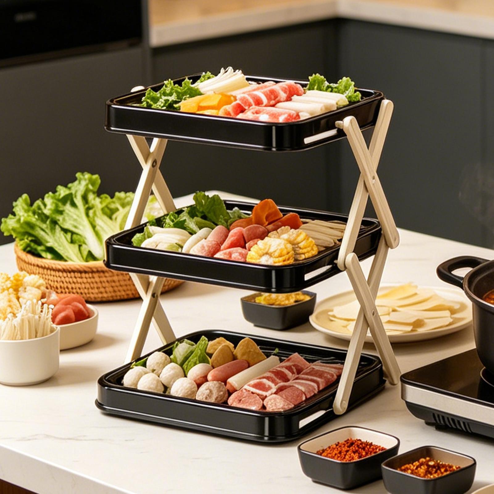 رف تخزين متعدد الطبقات قابل لل - مراجعة Camping Cooking Meals وسعره