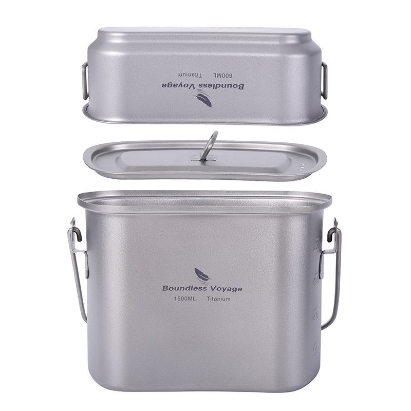 1.5L في الهواء الطلق العسكرية  - مراجعة Camping Cooking Mess Kit وسعره