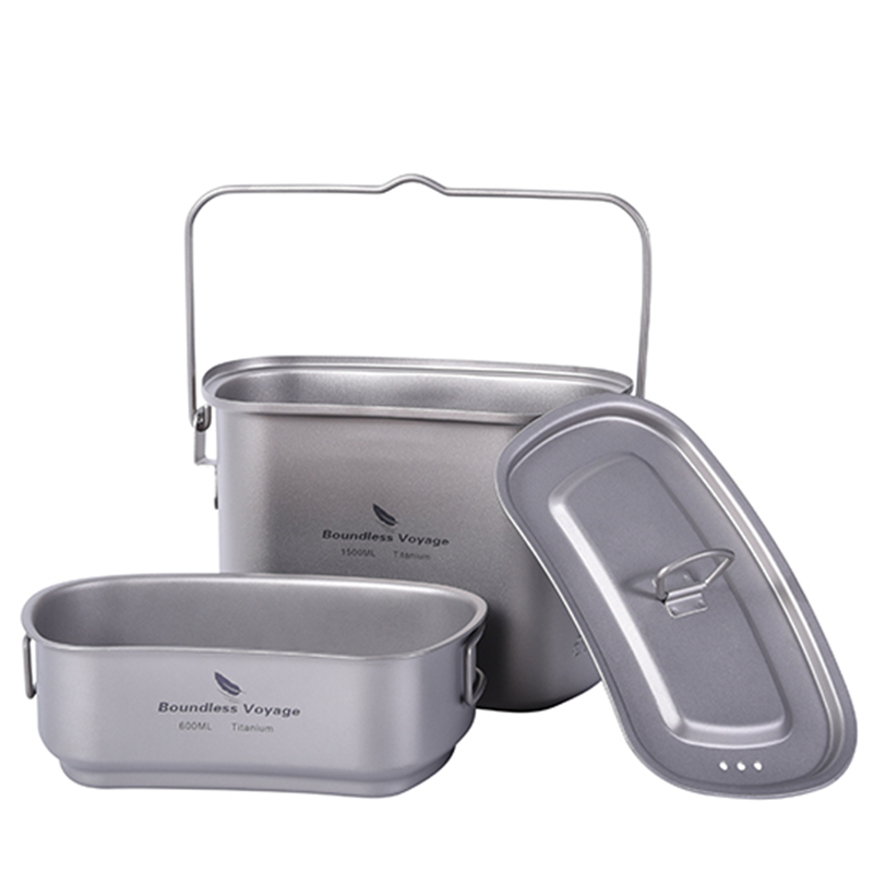 1.5L في الهواء الطلق العسكرية  - مراجعة Camping Cooking Mess Kit وسعره