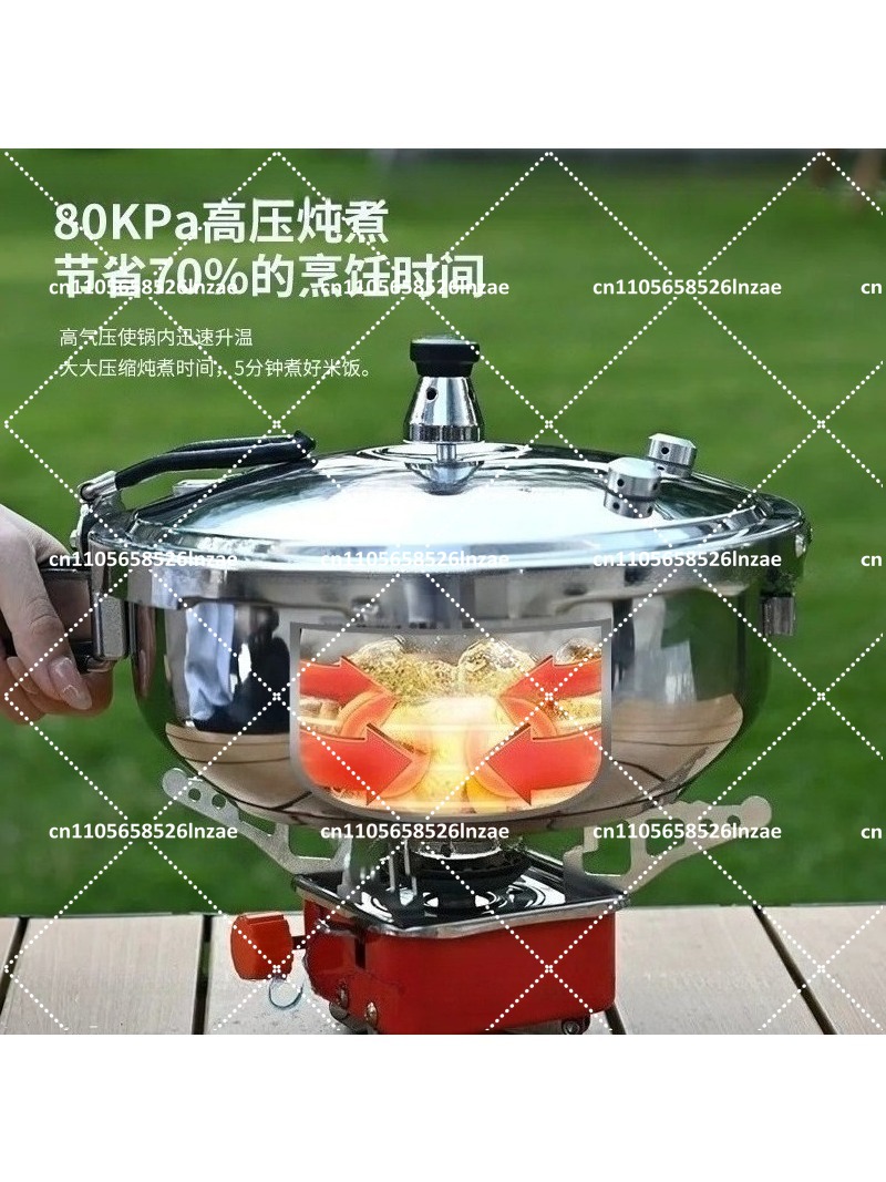 قدر ضغط للتخييم من الفولاذ الم - مراجعة Camping Cooking Meals وسعره