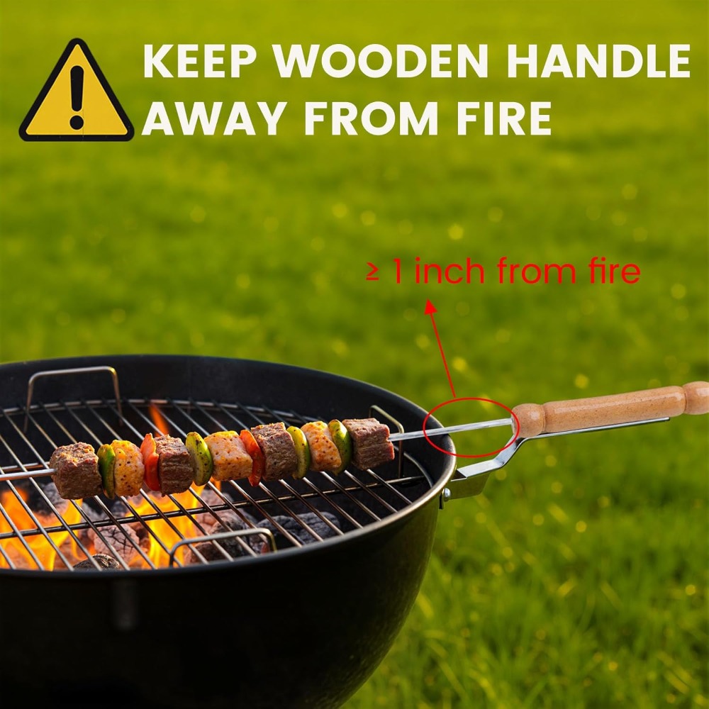 أسياخ شواء قابلة لإعادة الاستخ - مراجعة Camping Cooking Essentials وسعره