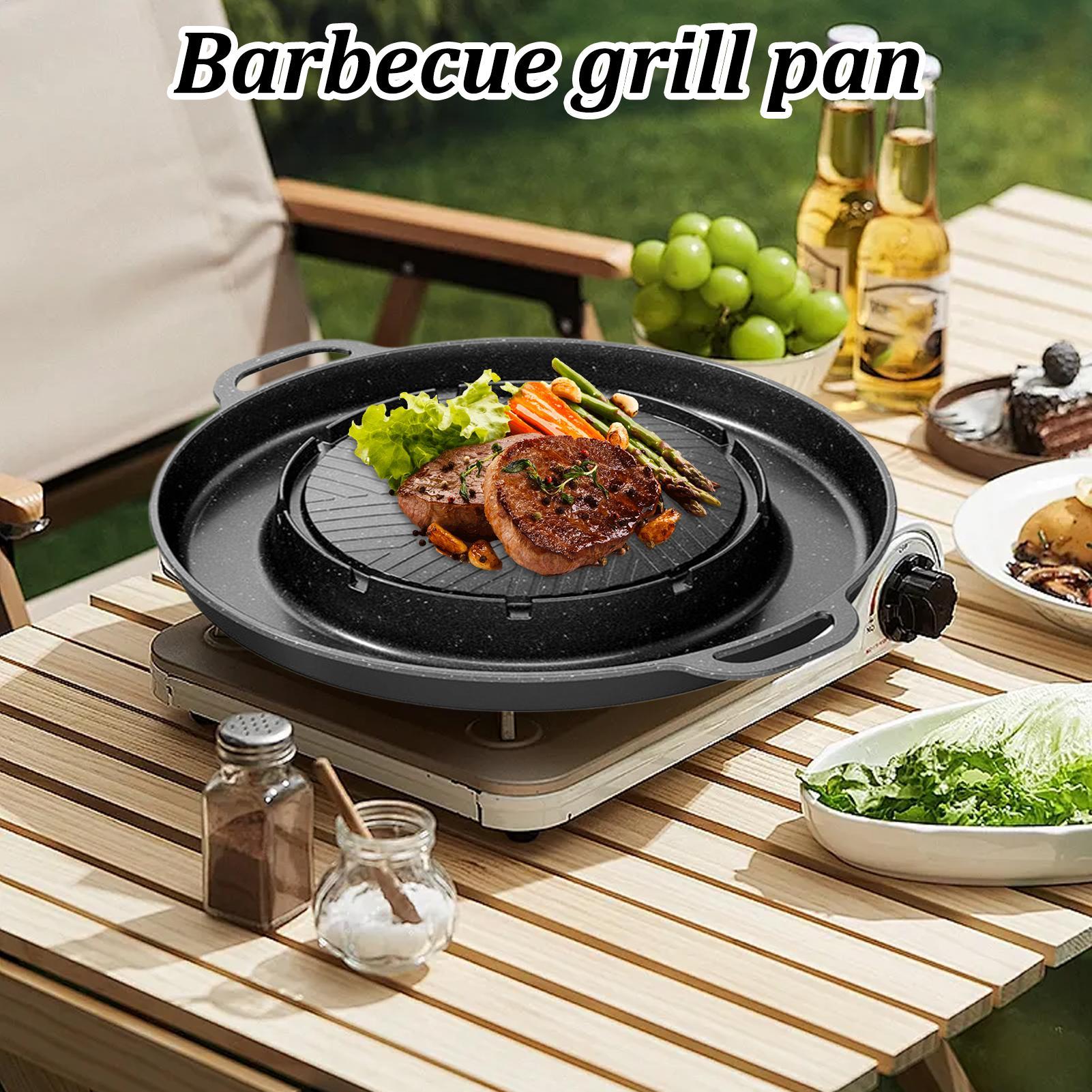 شواية 2 في 1 ومقلاة ساخنة لسطح - مراجعة Camping Cooking Set Non Stick وسعره