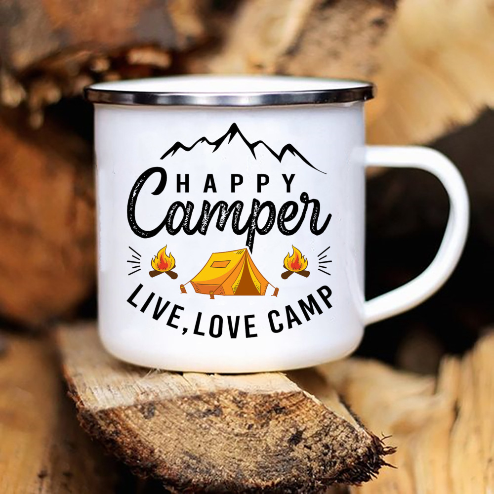 قافلة مطبوعة أكواب التخييم الت - مراجعة Camping Cooking Mug وسعره