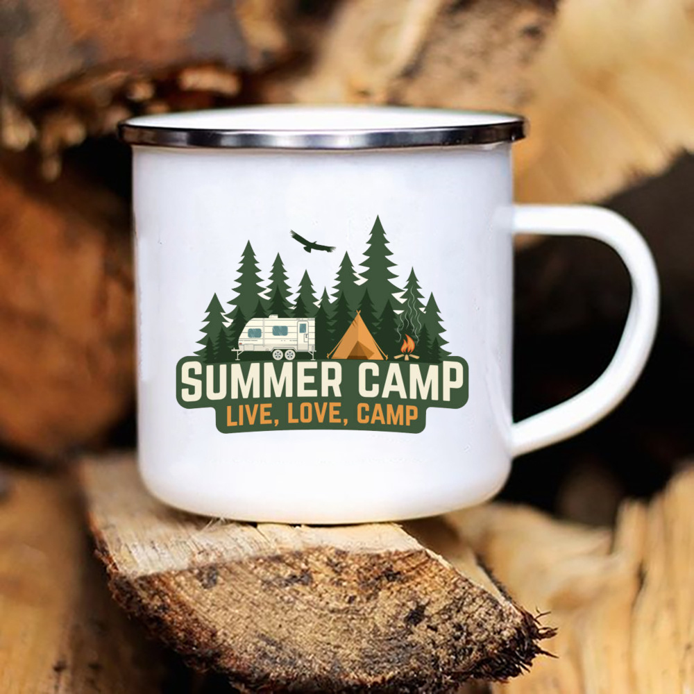 قافلة مطبوعة أكواب التخييم الت - مراجعة Camping Cooking Mug وسعره
