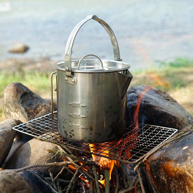 1 قطعة غلاية فولاذية مدمجة ومح - مراجعة Camping Cooking Mug وسعره