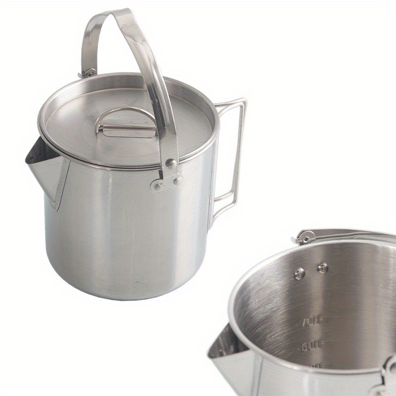 1 قطعة غلاية فولاذية مدمجة ومح - مراجعة Camping Cooking Mug وسعره