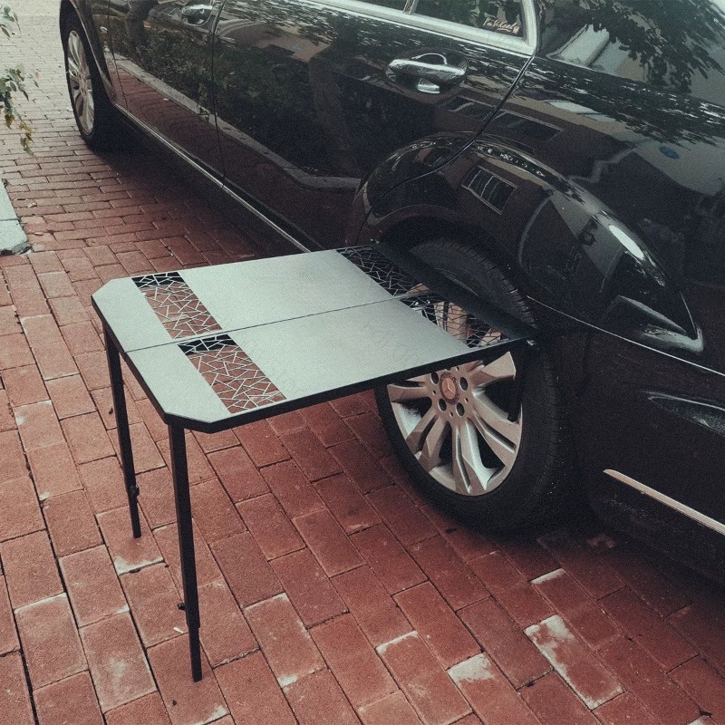 طاولة شواء معدنية قابلة للطي م - مراجعة Camp Grill Portable Folding وسعره