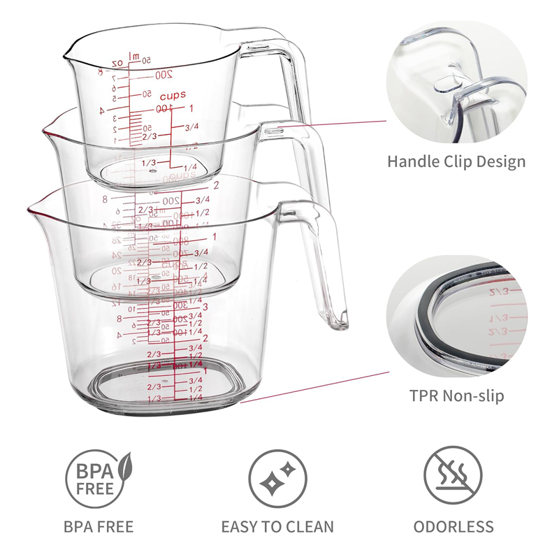 مجموعة أكواب قياس شفافة متداخل - مراجعة Camping Cooking Tool Set وسعره
