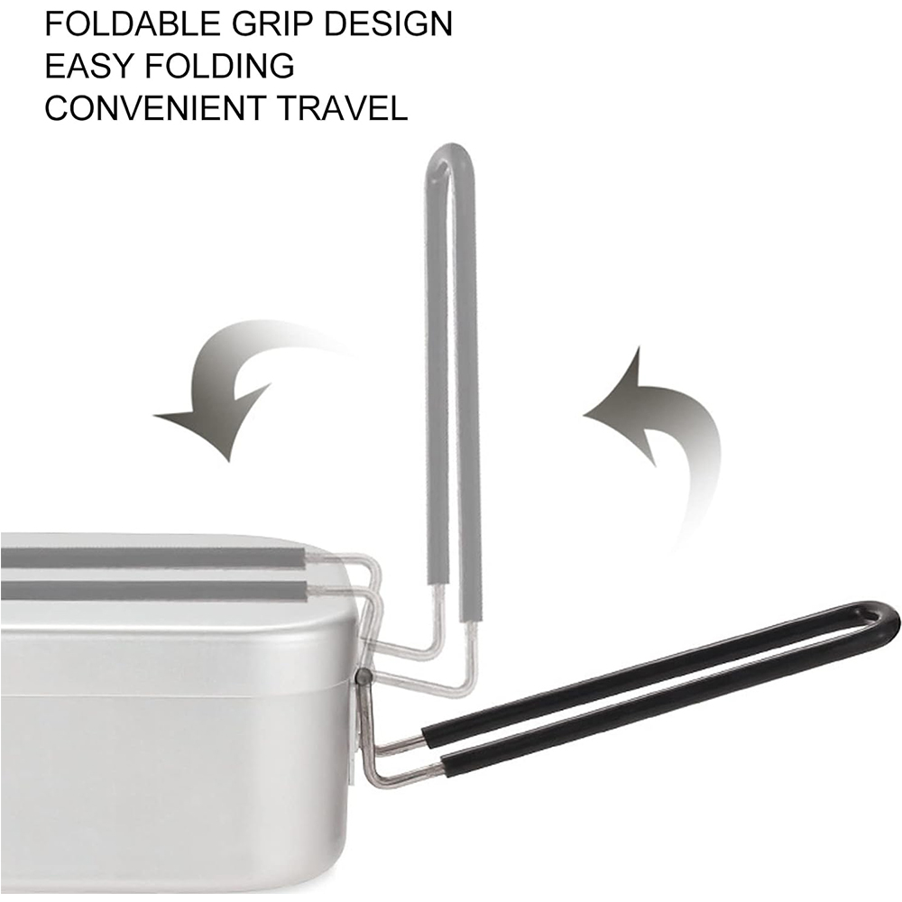 800 مللي صناديق الغداء الألومن - مراجعة Camping Cooking Tool Set وسعره