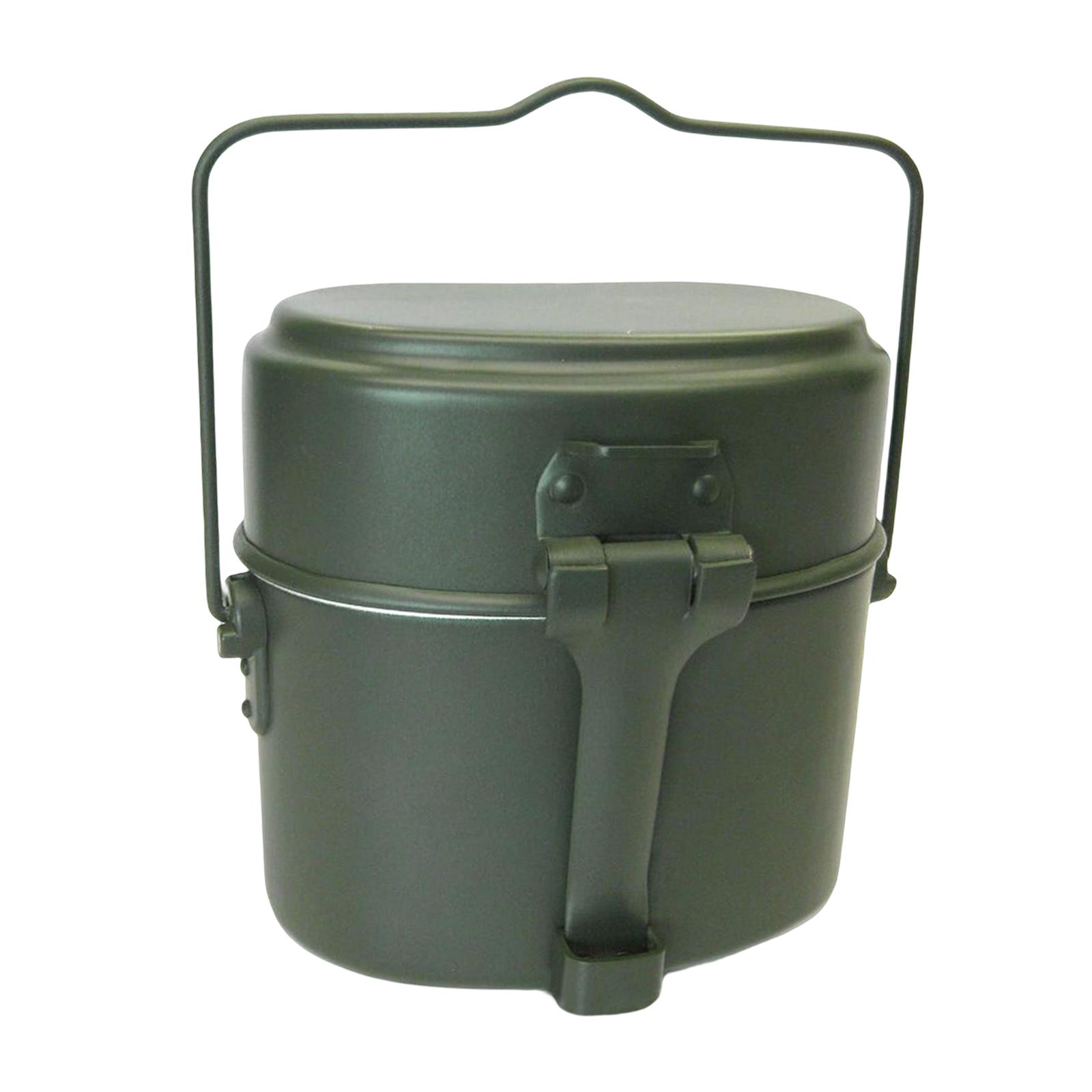 طقم أواني طهي خارجية من الألوم - مراجعة Camping Cooking Mess Kit وسعره