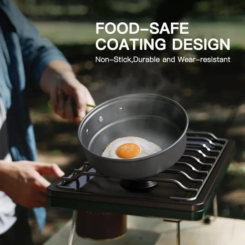مجموعة أدوات الطهي للتخييم، مج - مراجعة Camping Cooking Pot Stainless Steel وسعره