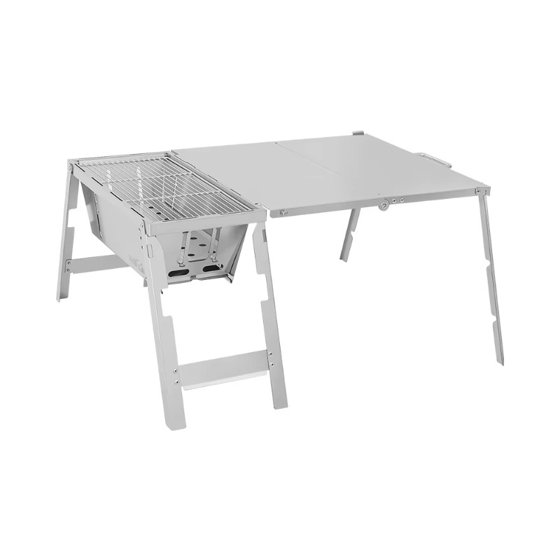 مجموعة شواء محمولة من الفولاذ  - مراجعة Camp Grill Portable Folding وسعره