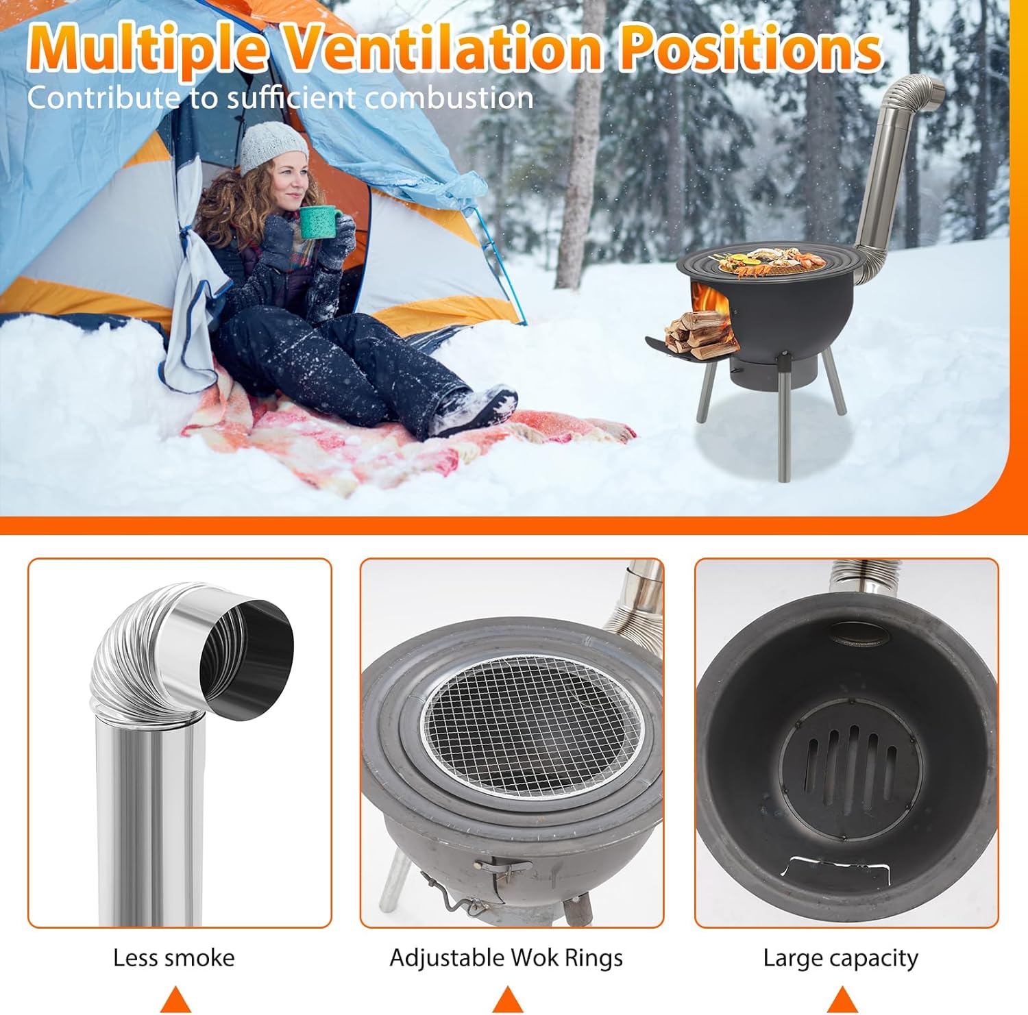 موقد محمول يعمل بالخشب للتخييم - مراجعة Camping Cooking Stove وسعره