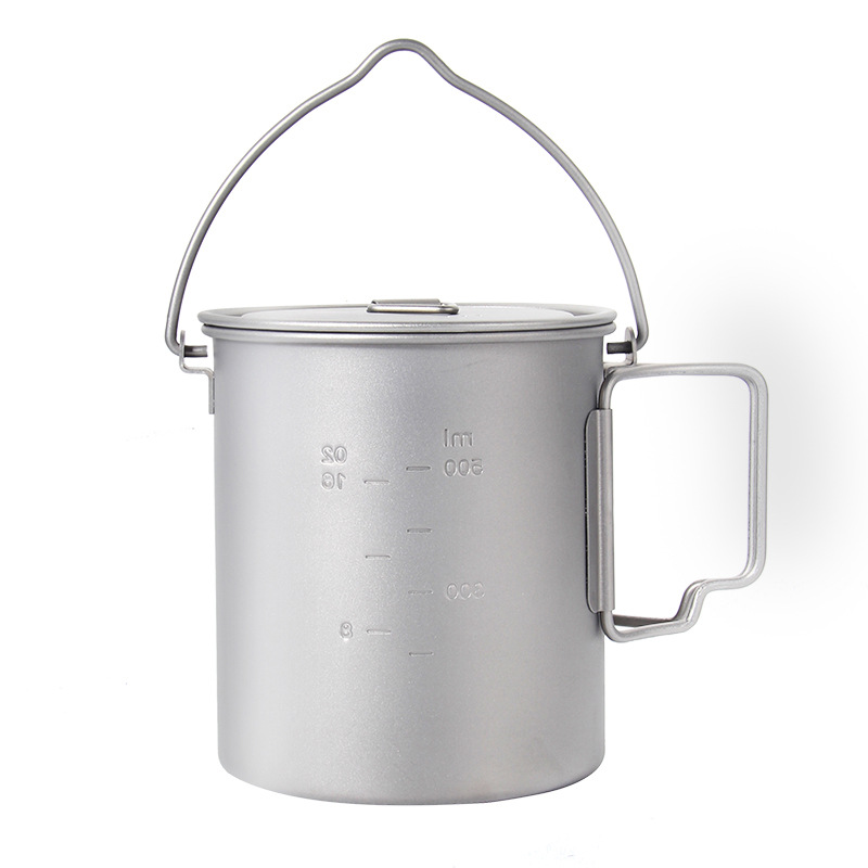 وعاء طبخ تيتانيوم بمقبض معلق ، - مراجعة Camping Cooking Tool Set وسعره