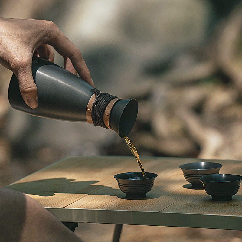 طقم نبيذ للتخييم في الهواء الط - مراجعة Camping Cooking Pot Stainless Steel وسعره