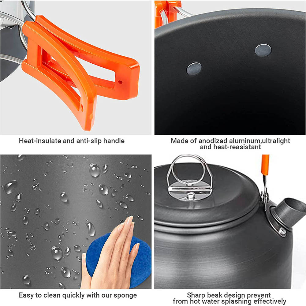 1 قطعة/1 مجموعة التخييم تجهيزا - مراجعة Camping Cooking Essentials وسعره