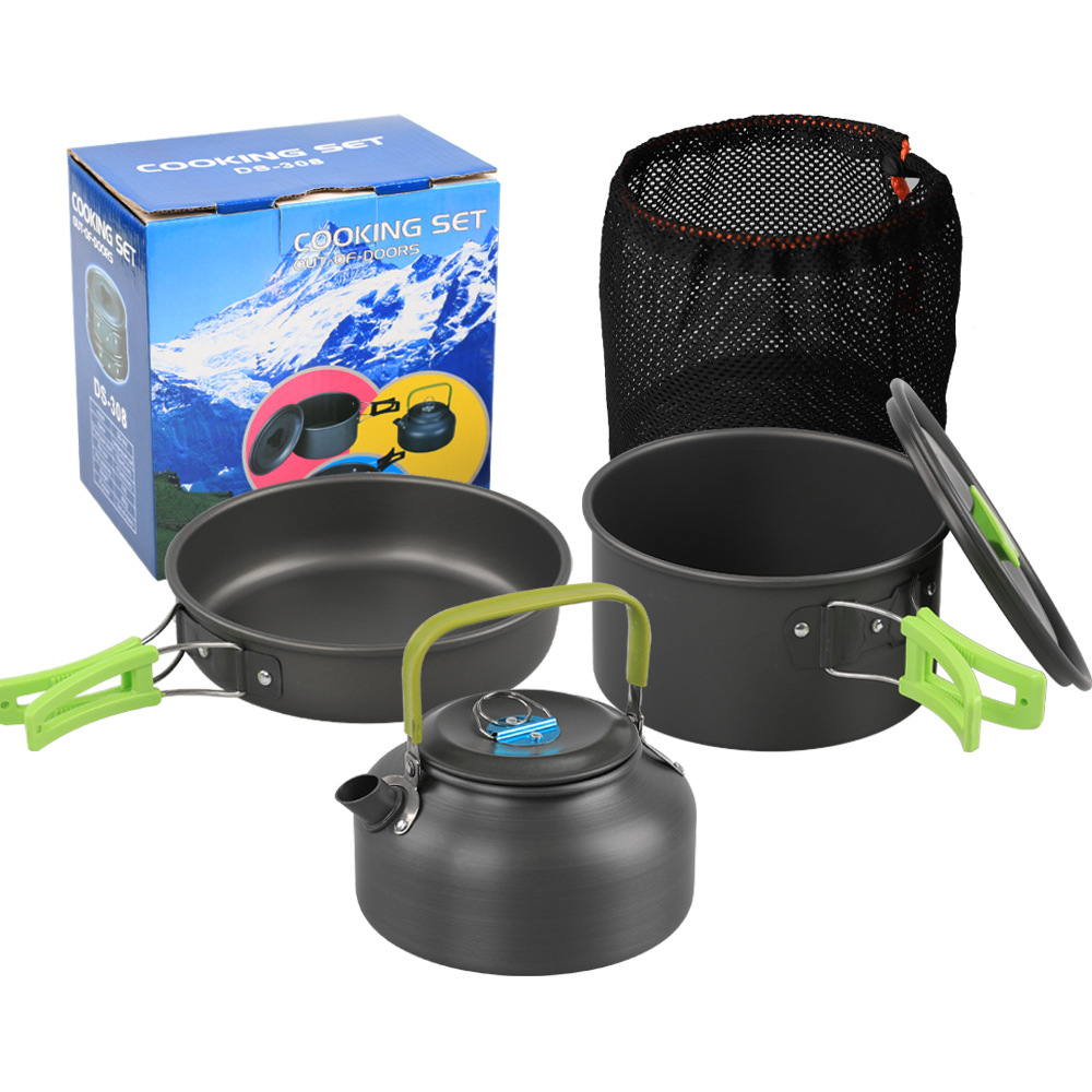مجموعة أدوات طهي للتخييم في ال - مراجعة Camping Cooking Set Non Stick وسعره