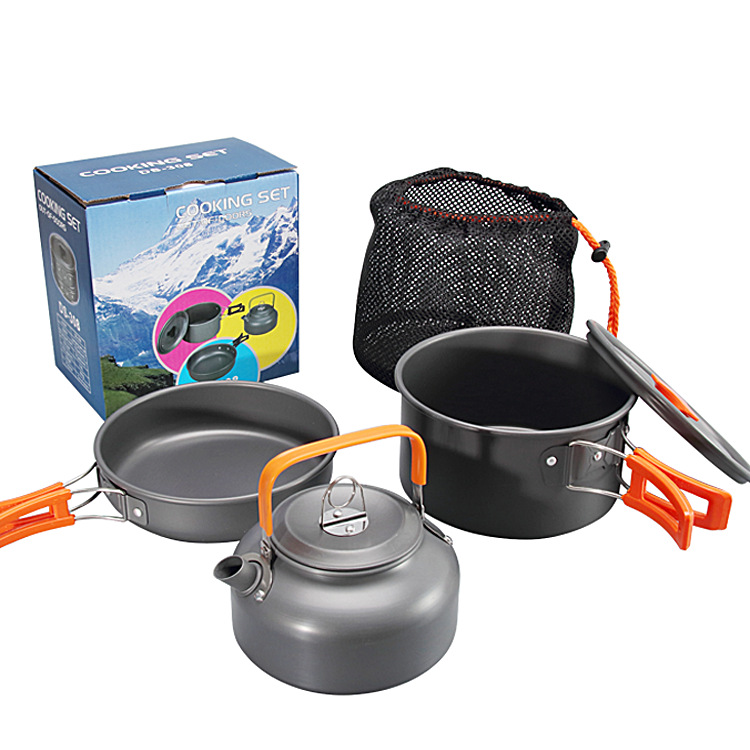 مجموعة أدوات طهي للتخييم في ال - مراجعة Camping Cooking Set Non Stick وسعره
