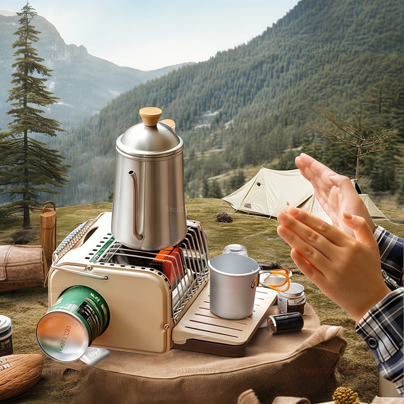 موقد غاز محمول للتخييم بقوة 12 - مراجعة Camping Cooking Lightweight وسعره