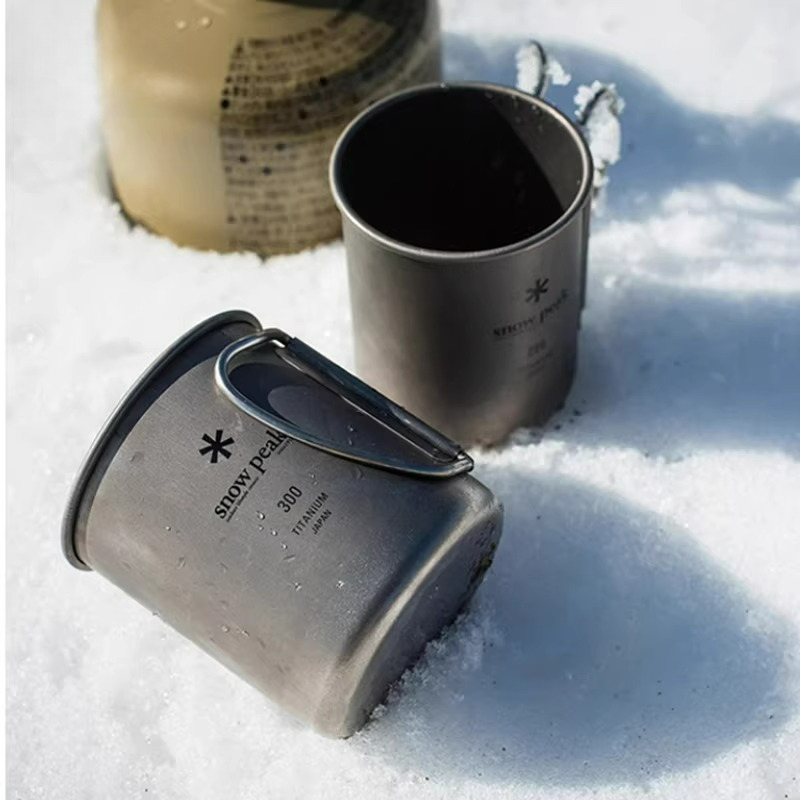 كوب تيتانيوم قابل للطي من سنو  - مراجعة Camping Cooking Mug وسعره