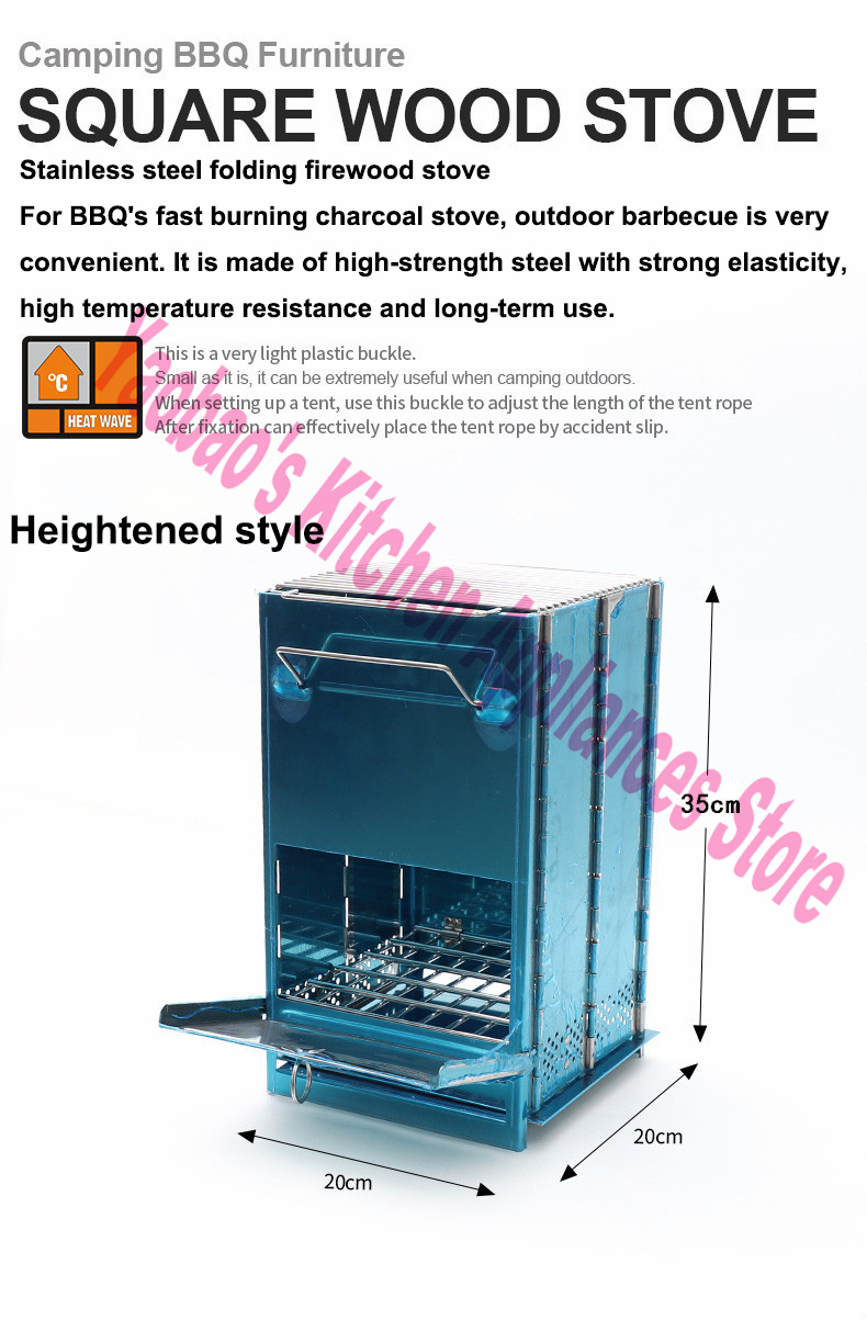 موقد خشبي للتخييم في الهواء ال - مراجعة Camping Cooking Stove وسعره