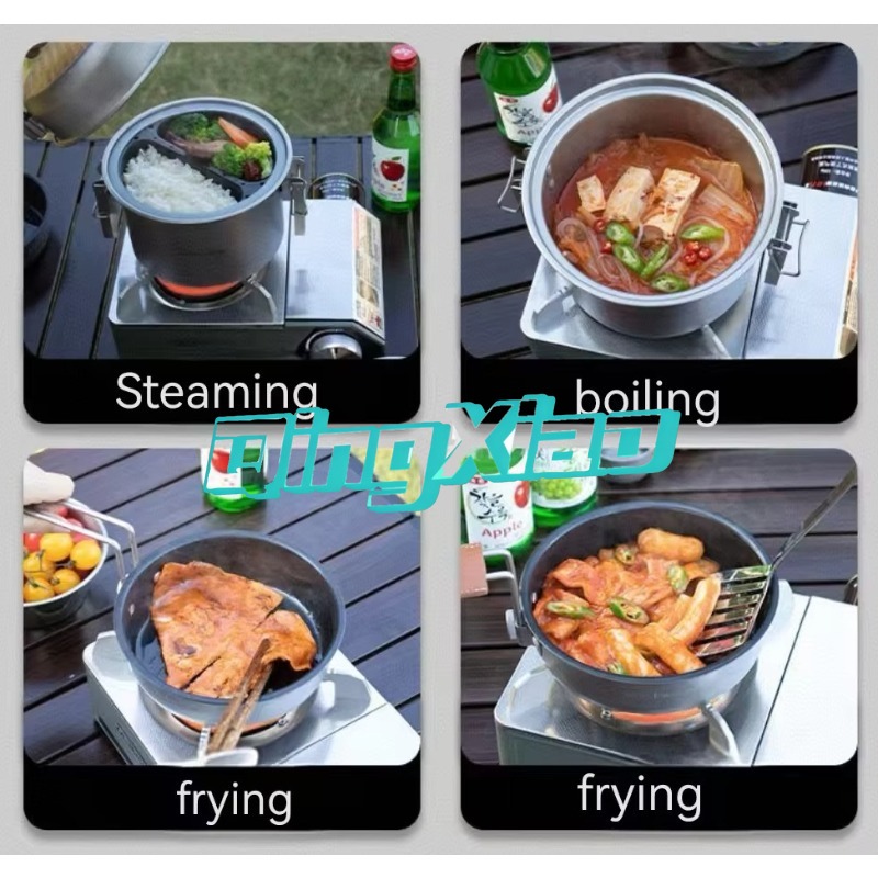 وعاء طهي متعدد الوظائف للتخييم - مراجعة Camping Cooking Pot Stainless Steel وسعره