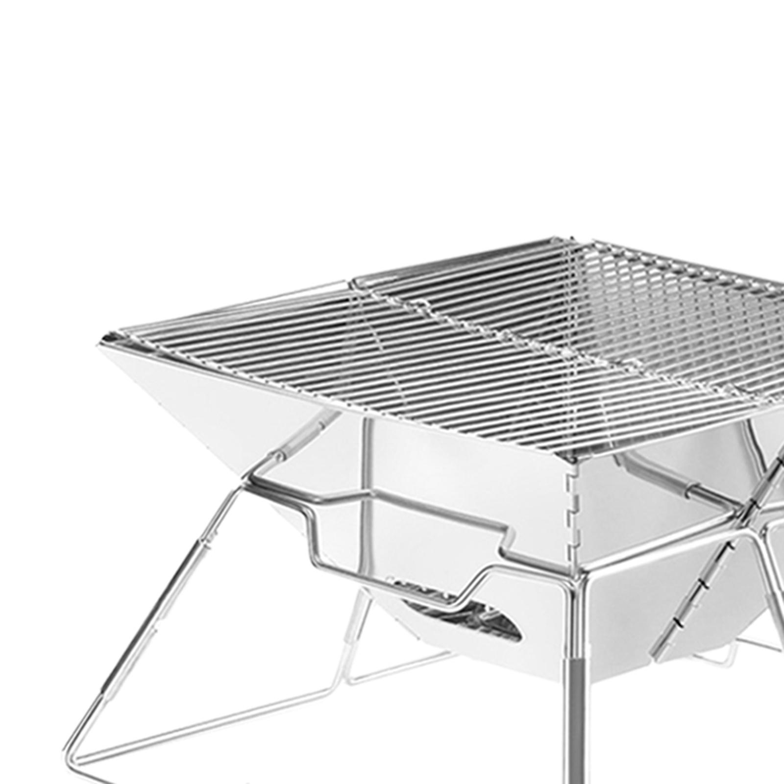 موقد تخييم خشبي قابل للطي، معد - مراجعة Camp Grill Portable Folding وسعره