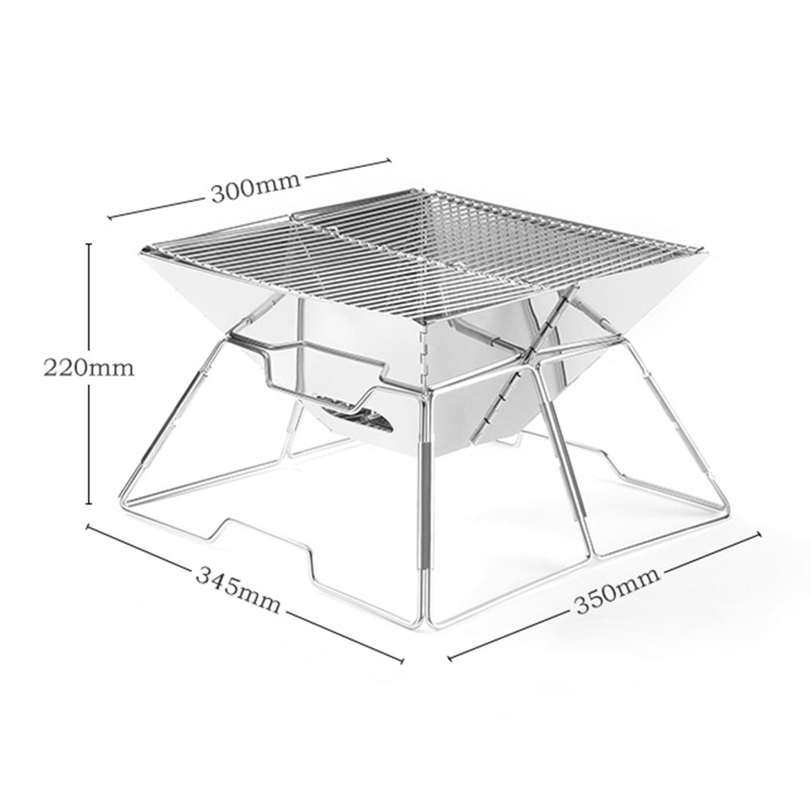 موقد تخييم خشبي قابل للطي، معد - مراجعة Camp Grill Portable Folding وسعره